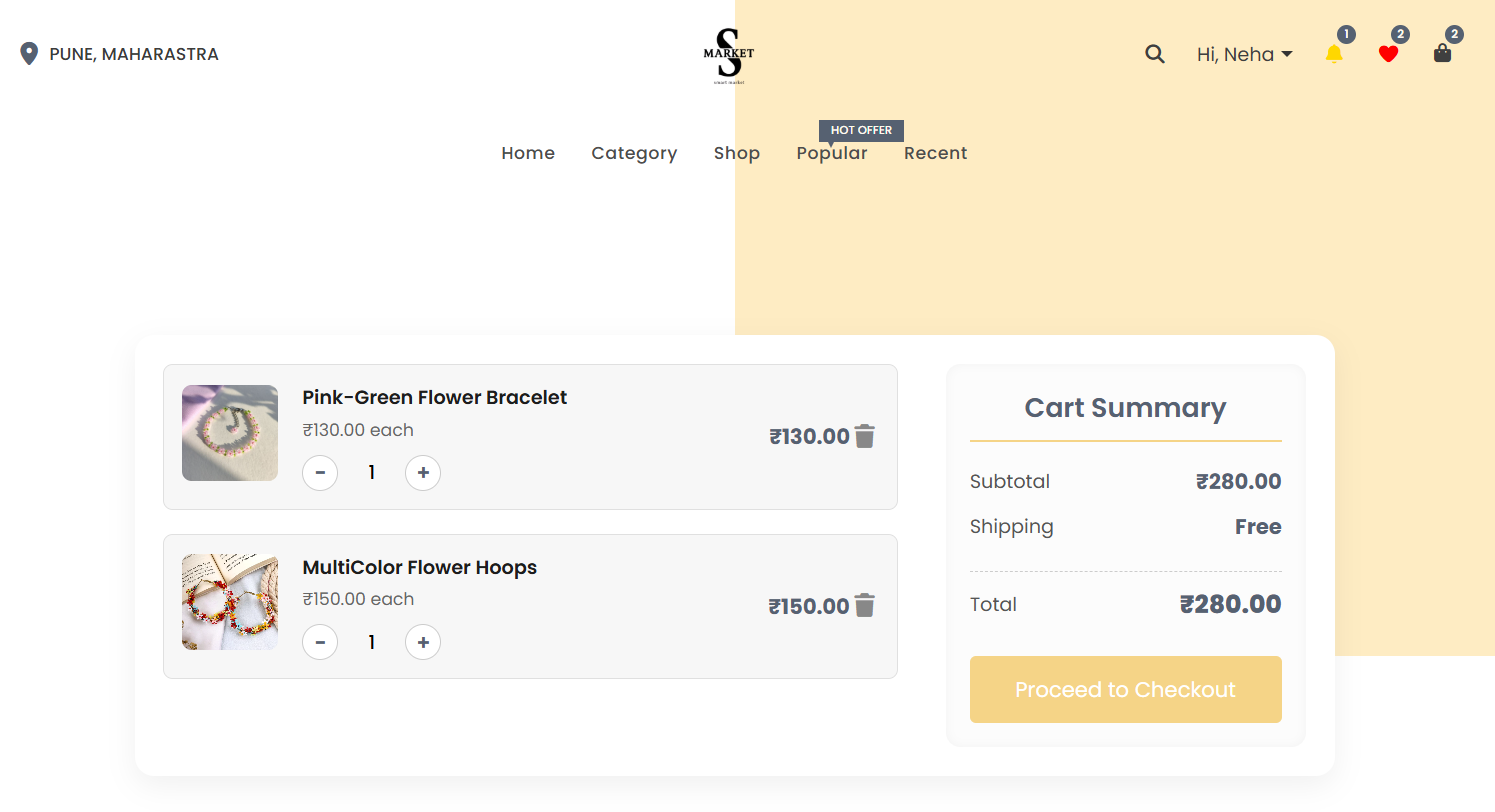 Cart Page