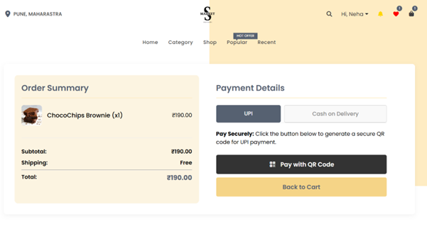 Checkout and Payment