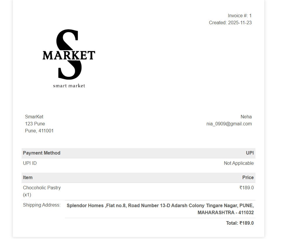 Order Invoice