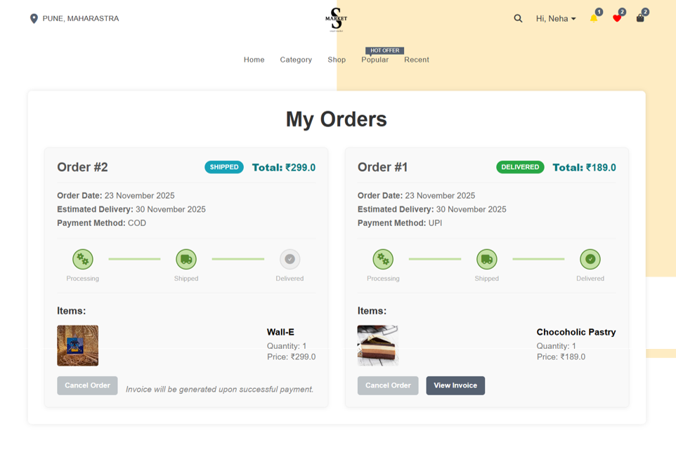 My Orders